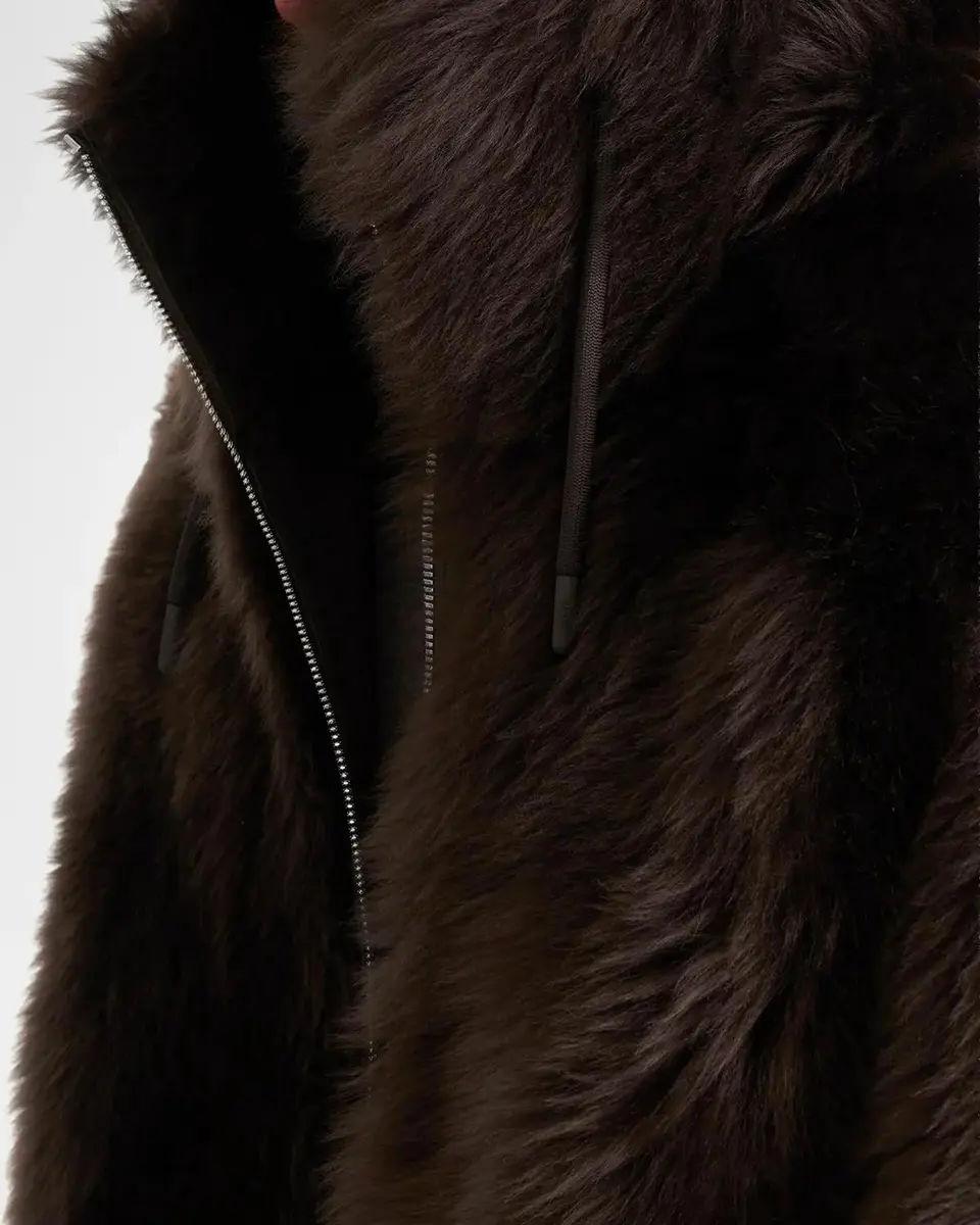 Mackage Men's Moses Furry Shearling Hooded Jacket | Thumbnail 5