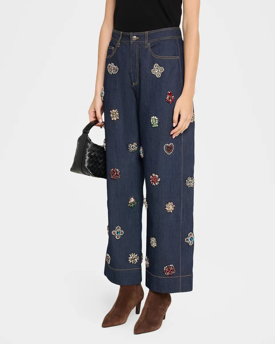 Cinq à Sept Baroque Embellished Hayden Jeans | Thumbnail 4