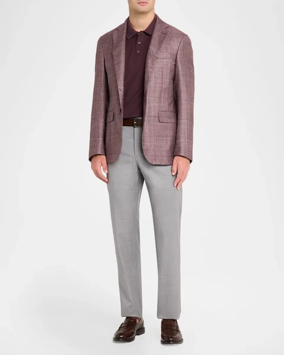 Canali Men's Cotton Slim-Straight Fit Five-Pocket Pants | Thumbnail 2 Canali Men's Cotton Slim-Straight Fit Five-Pocket Pants | Thumbnail 2