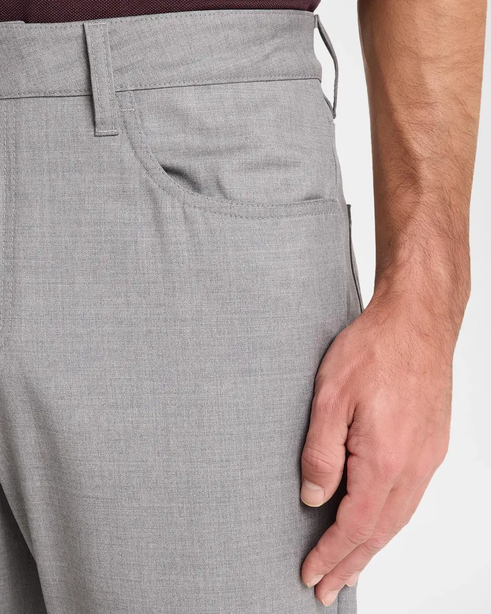 Canali Men's Cotton Slim-Straight Fit Five-Pocket Pants | Thumbnail 5 Canali Men's Cotton Slim-Straight Fit Five-Pocket Pants | Thumbnail 5