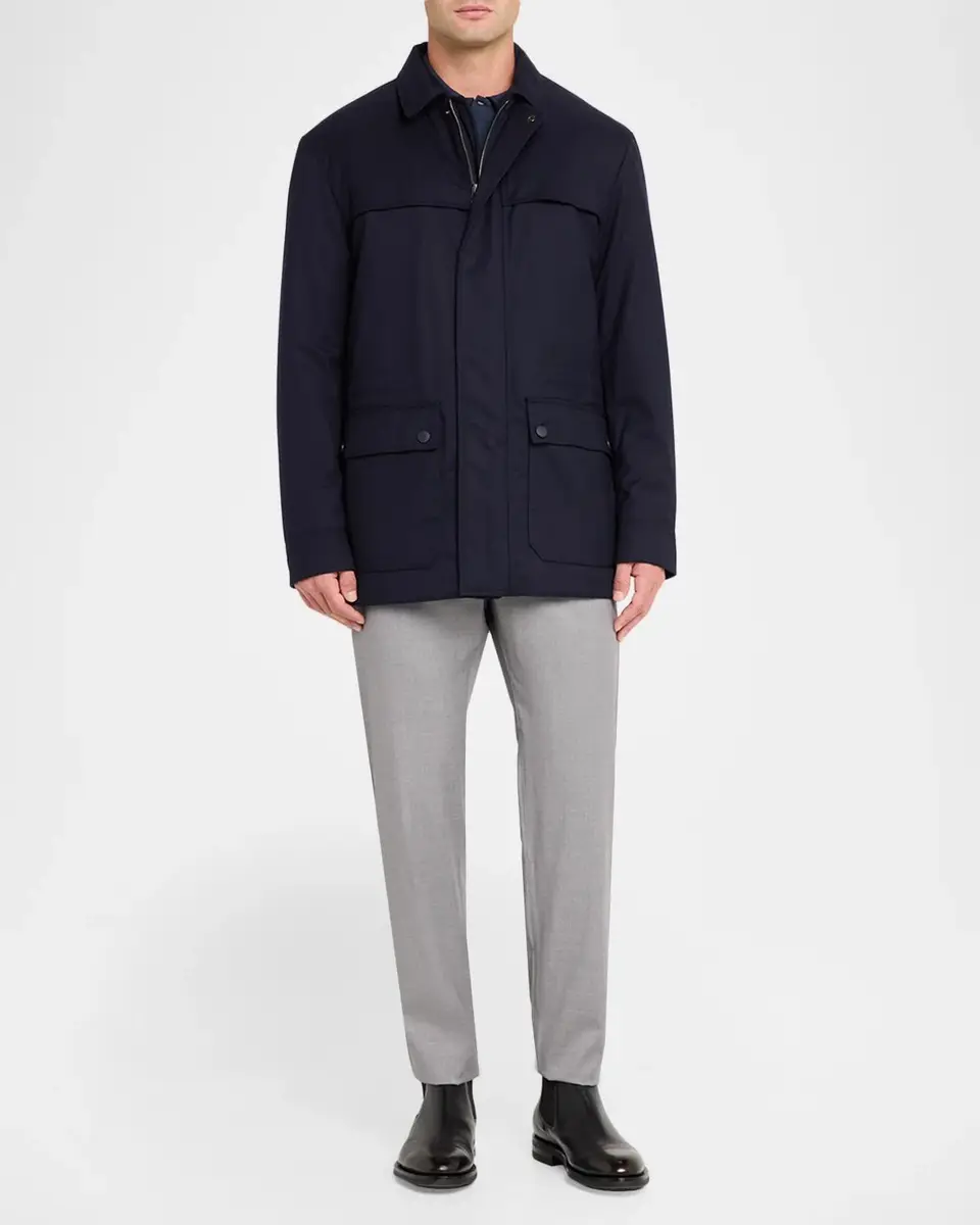 Canali Men's Brera Four-Pocket Field Jacket | Thumbnail 2 Canali Men's Brera Four-Pocket Field Jacket | Thumbnail 2