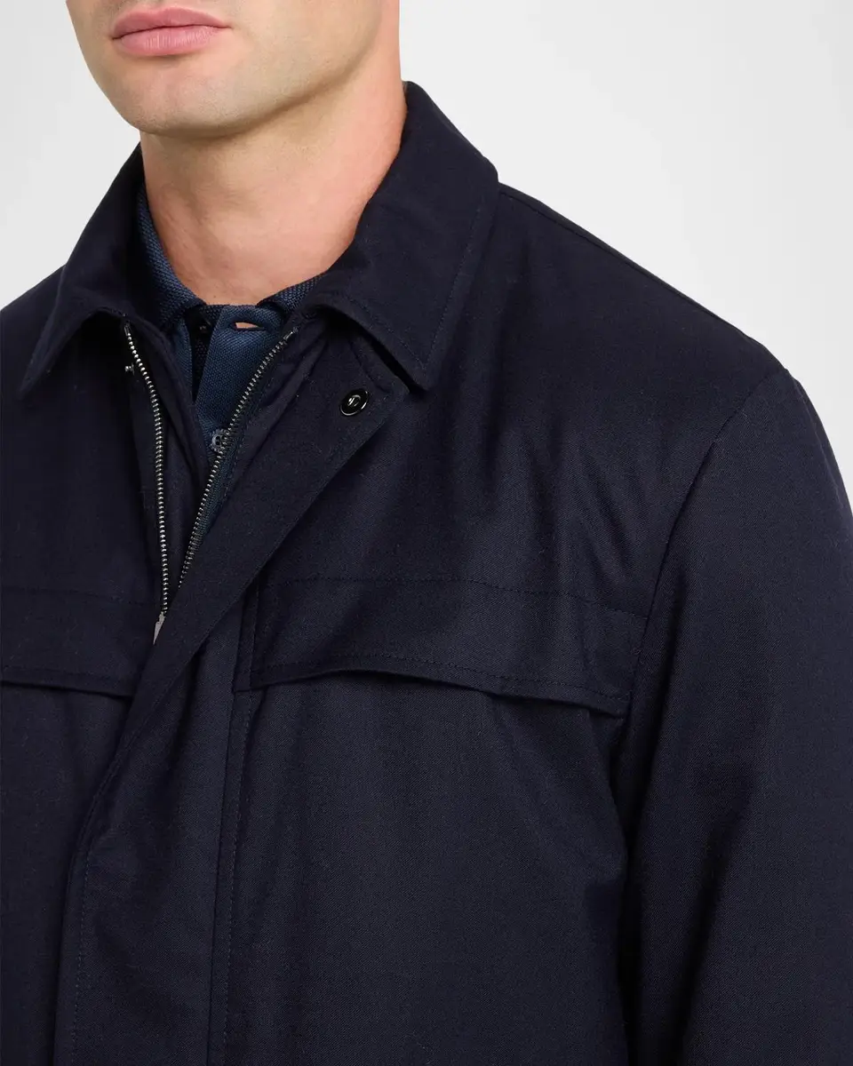 Canali Men's Brera Four-Pocket Field Jacket | Thumbnail 5 Canali Men's Brera Four-Pocket Field Jacket | Thumbnail 5