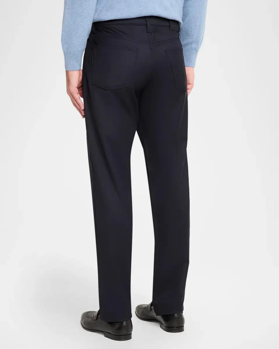 Canali Men's Cotton Slim-Straight Fit Five-Pocket Pants | Thumbnail 3 Canali Men's Cotton Slim-Straight Fit Five-Pocket Pants | Thumbnail 3