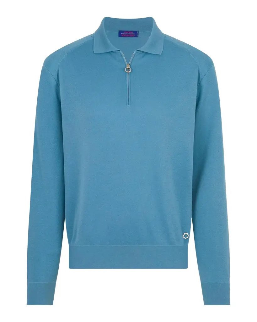 Men's Cashmere Half-Zip Polo Sweater Men's Cashmere Half-Zip Polo Sweater