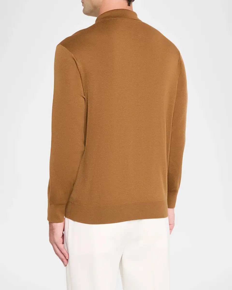 Stefano Ricci Men's Cashmere Half-Zip Polo Sweater | Thumbnail 3 Stefano Ricci Men's Cashmere Half-Zip Polo Sweater | Thumbnail 3