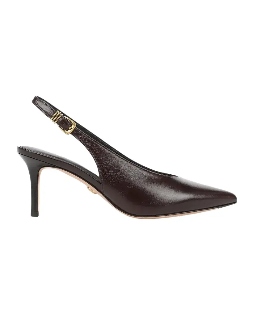 70mm Luciana Leather Slingback Pumps 70mm Luciana Leather Slingback Pumps