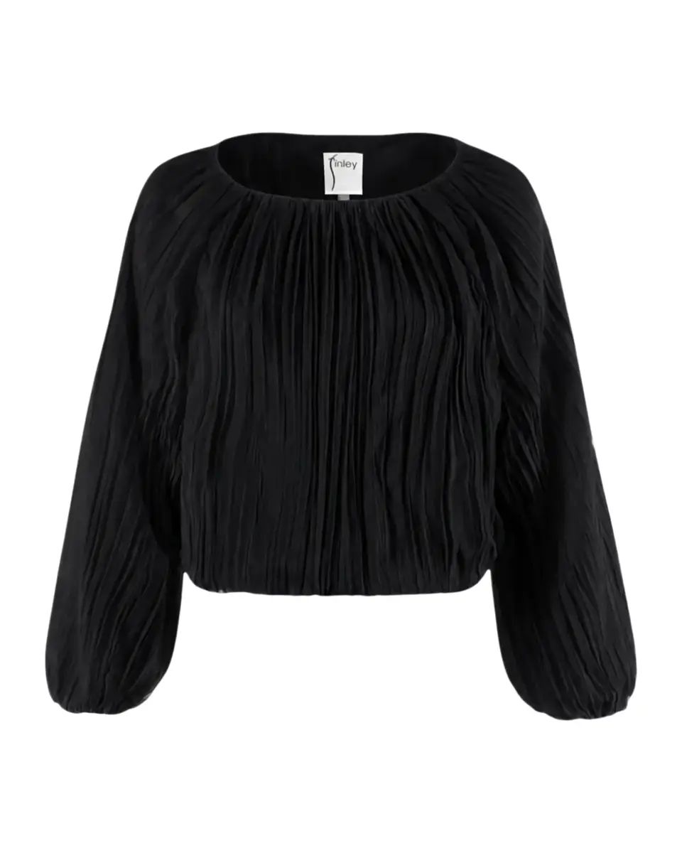 Finley Cameron Pleated Blouson-Sleeve Blouse | Thumbnail 2 Finley Cameron Pleated Blouson-Sleeve Blouse | Thumbnail 2