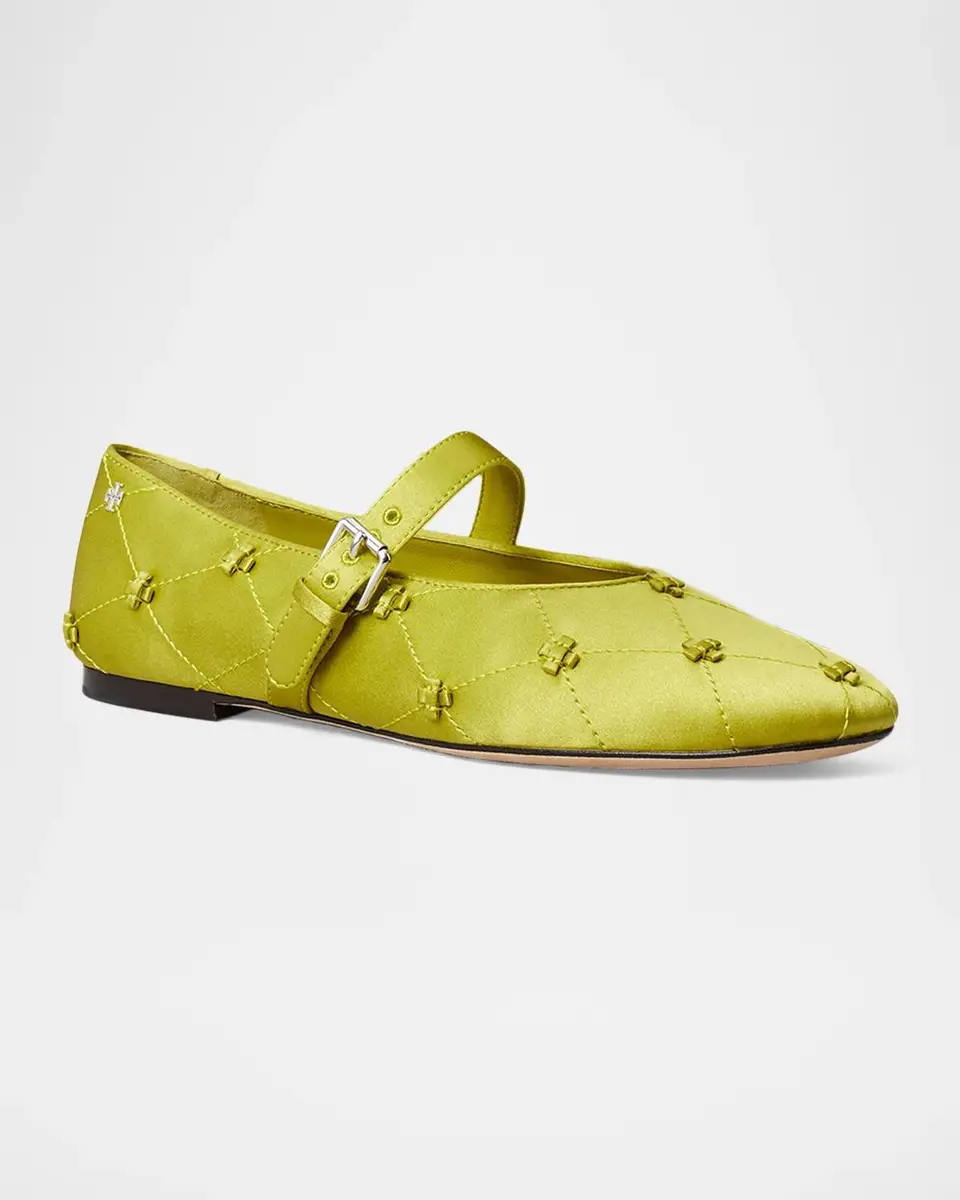 Tory Burch Bunny Knot Satin Mary Jane Ballerina Flats | Thumbnail 2 Tory Burch Bunny Knot Satin Mary Jane Ballerina Flats | Thumbnail 2