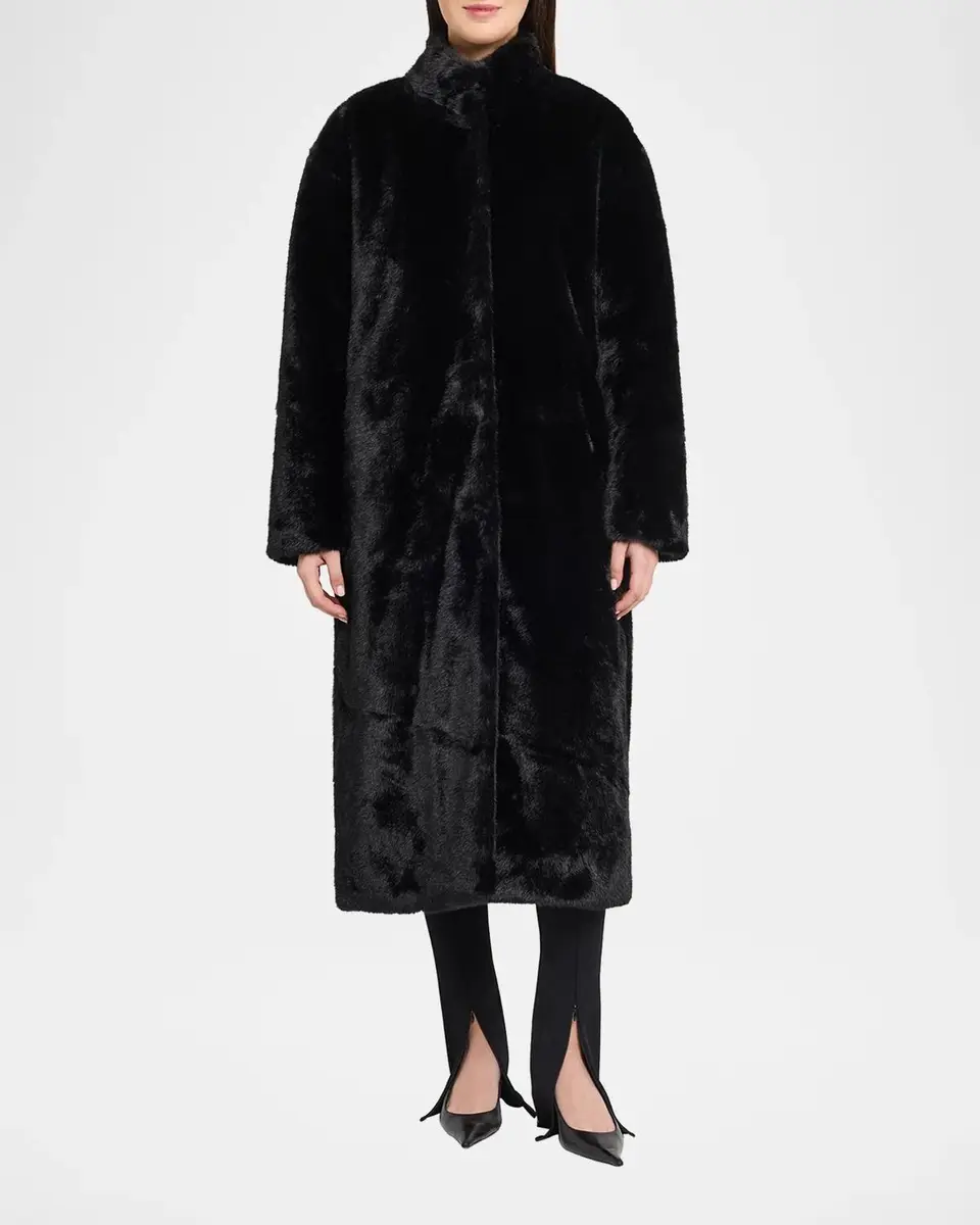 Et Ochs Cassian Faux Fur High Collar Coat | Thumbnail 2