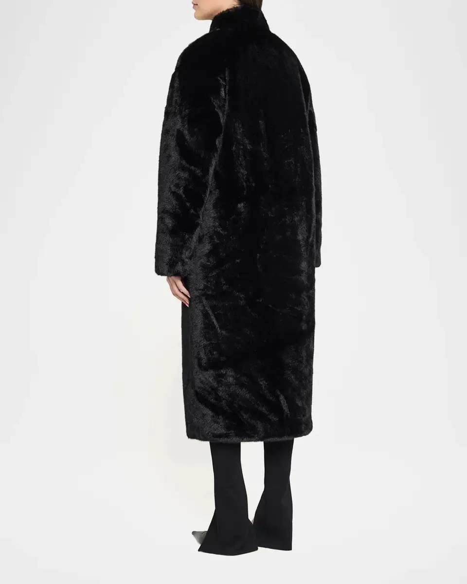 Et Ochs Cassian Faux Fur High Collar Coat | Thumbnail 3