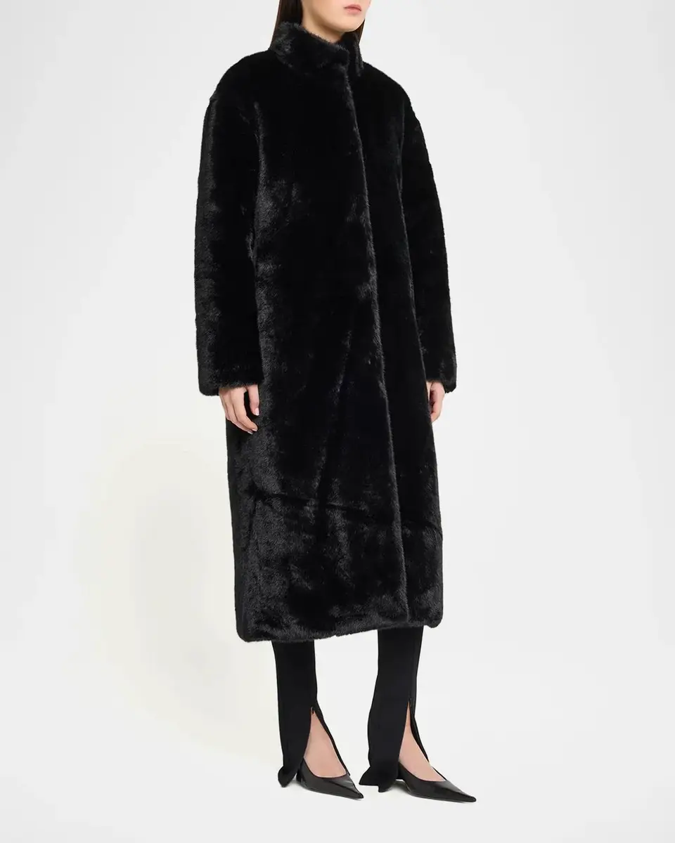 Et Ochs Cassian Faux Fur High Collar Coat | Thumbnail 4