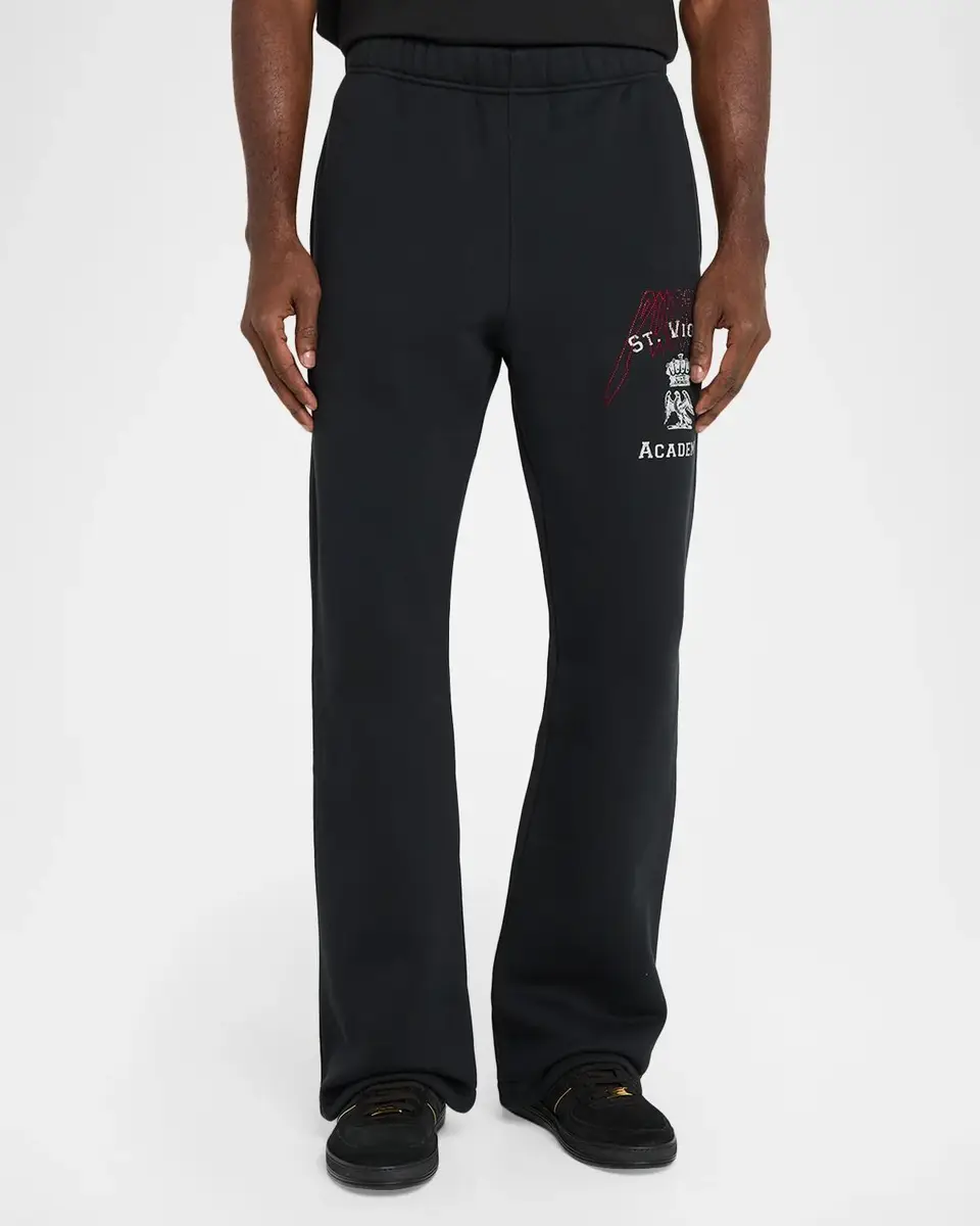 PURPLE Men's Heavyweight Fleece Flared Sweatpants | Thumbnail 4 PURPLE Men's Heavyweight Fleece Flared Sweatpants | Thumbnail 4