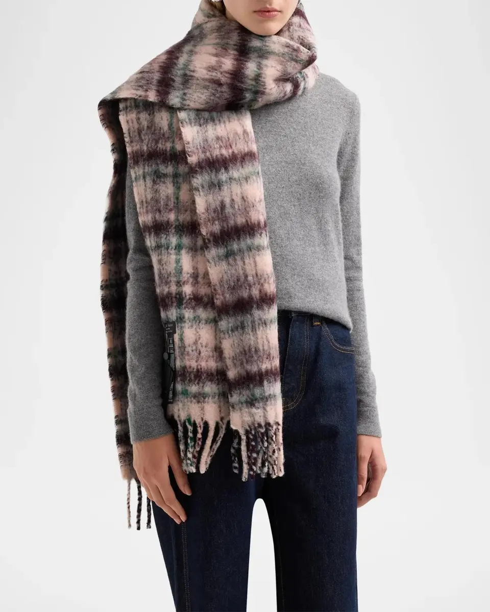rag & bone Tyler Brushed Knit Plaid Scarf | Thumbnail 3 rag & bone Tyler Brushed Knit Plaid Scarf | Thumbnail 3