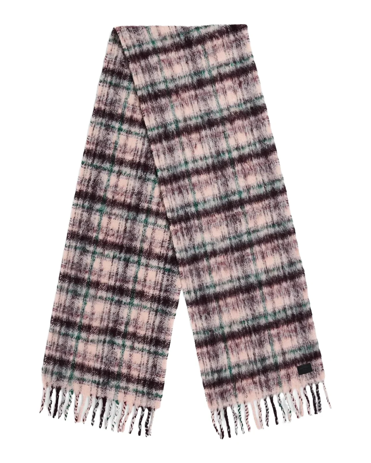 rag & bone Tyler Brushed Knit Plaid Scarf