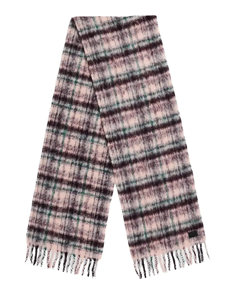 rag & bone Tyler Brushed Knit Plaid Scarf