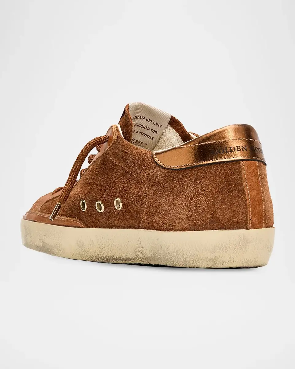 Golden Goose Super-Star Mixed Leather Low-Top Sneakers | Thumbnail 4 Golden Goose Super-Star Mixed Leather Low-Top Sneakers | Thumbnail 4
