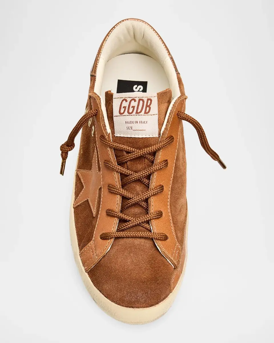 Golden Goose Super-Star Mixed Leather Low-Top Sneakers | Thumbnail 5 Golden Goose Super-Star Mixed Leather Low-Top Sneakers | Thumbnail 5