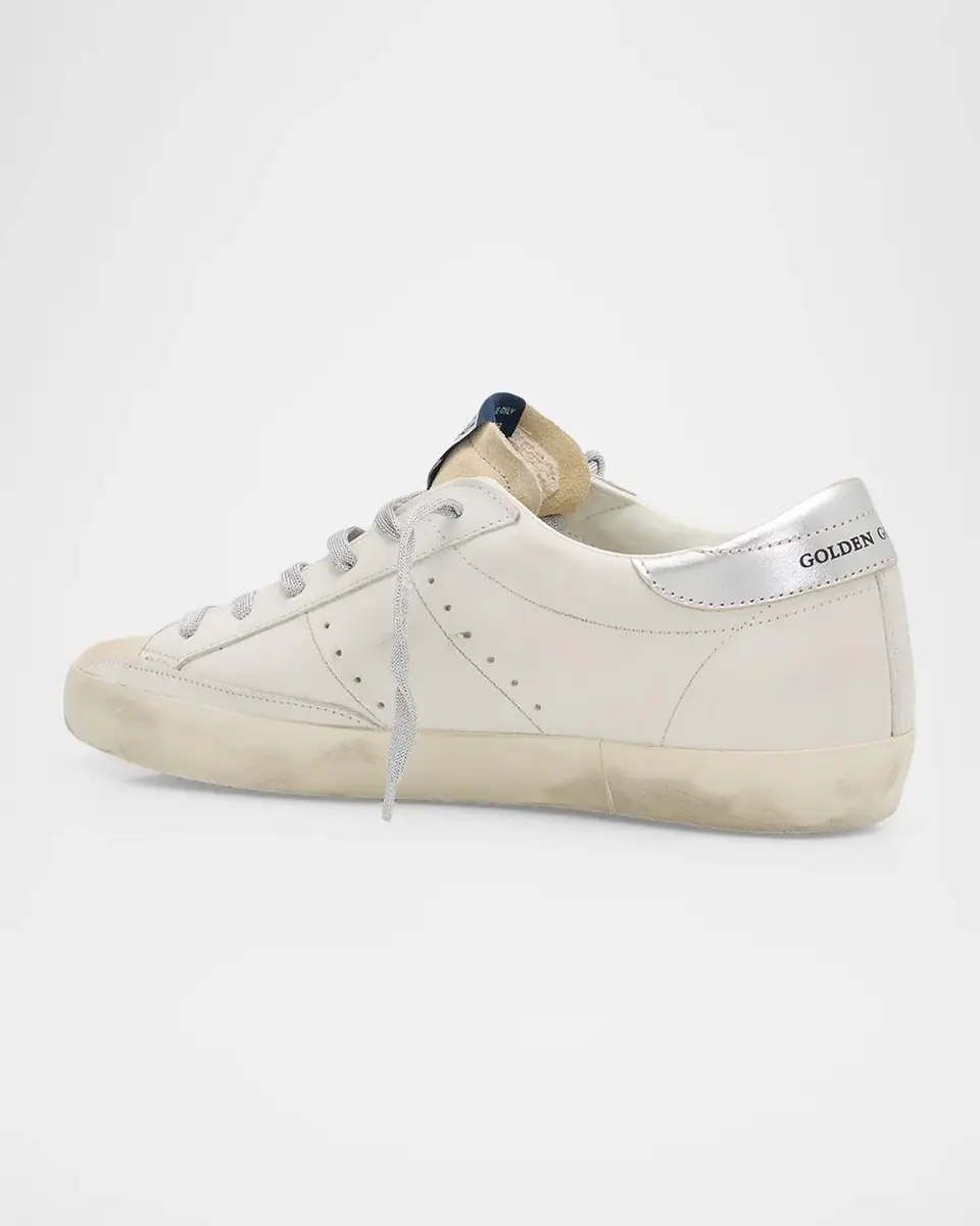 Golden Goose Super-Star Mixed Leather Low-Top Sneakers | Thumbnail 4 Golden Goose Super-Star Mixed Leather Low-Top Sneakers | Thumbnail 4