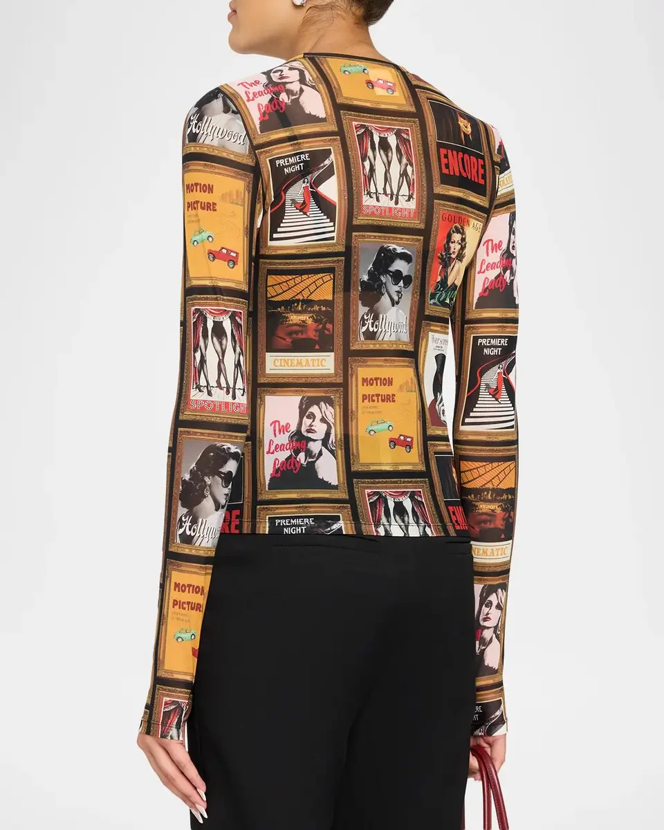 Alice + Olivia Delaina Long-Sleeve Top | Thumbnail 3