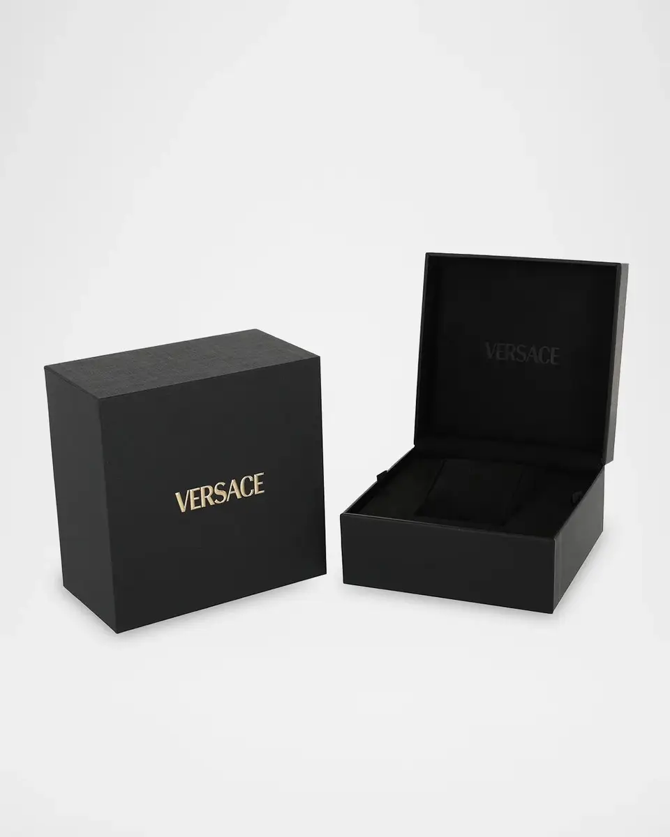Versace V-Musa 35mm Green Dial Two-Tone Bracelet Watch | Thumbnail 5