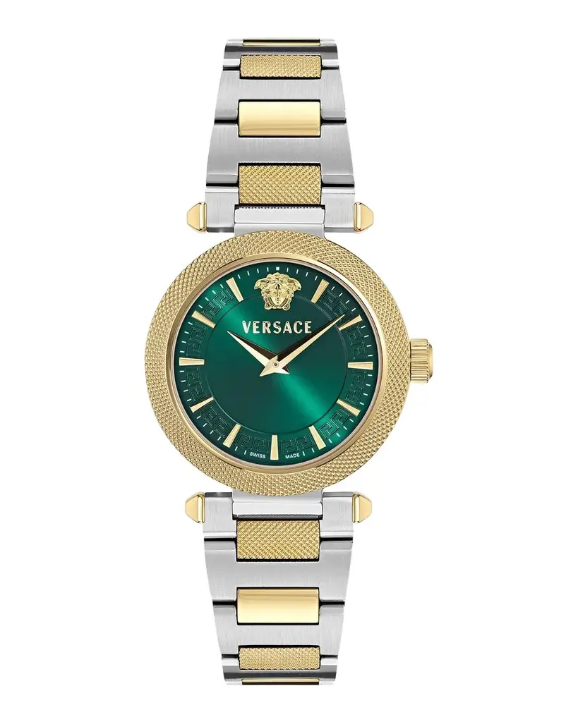 V-Musa 35mm Green Dial Two-Tone Bracelet Watch