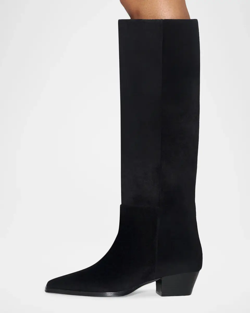 aeyde Medea 90MM Suede Knee-High Boots | Thumbnail 6 aeyde Medea 90MM Suede Knee-High Boots | Thumbnail 6