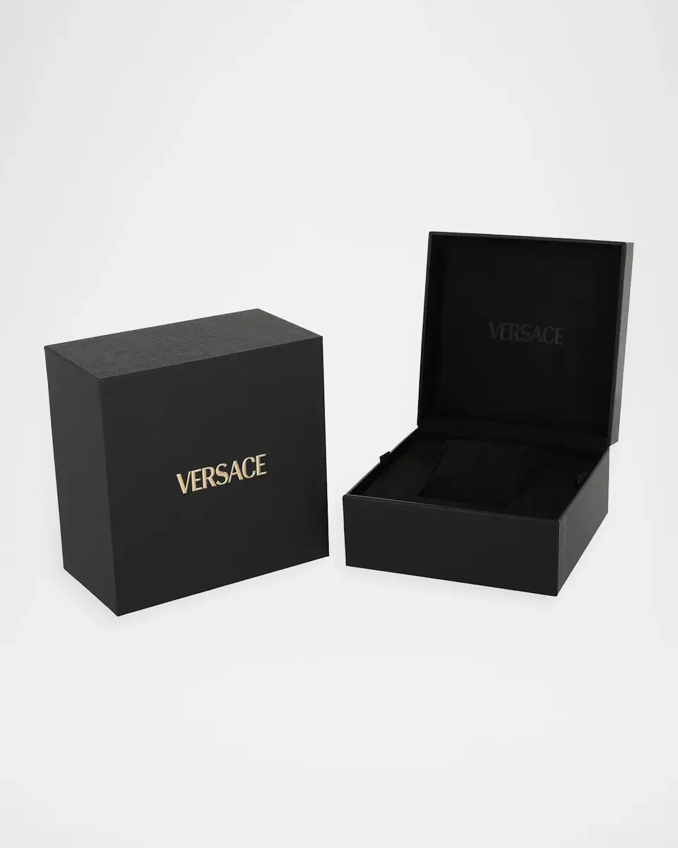 Versace Dylos 40mm Green Dial Two-Tone Bracelet Watch | Thumbnail 5