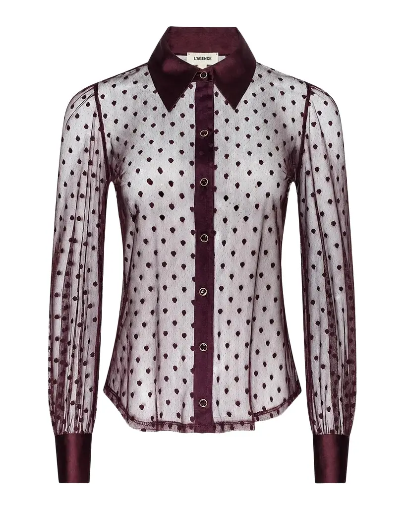 Sophie Sheer Swiss Dot Blouse Sophie Sheer Swiss Dot Blouse
