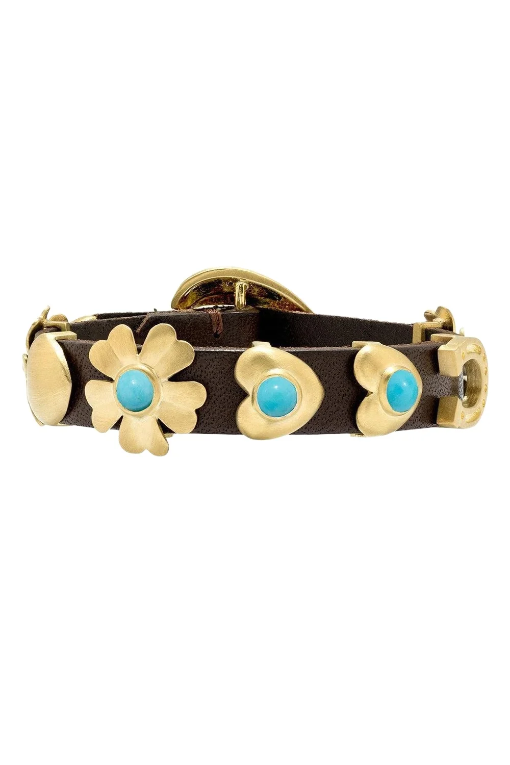 IRENE NEUWIRTH JEWELRY Turquoise Pearl Golden Blossom Bracelet