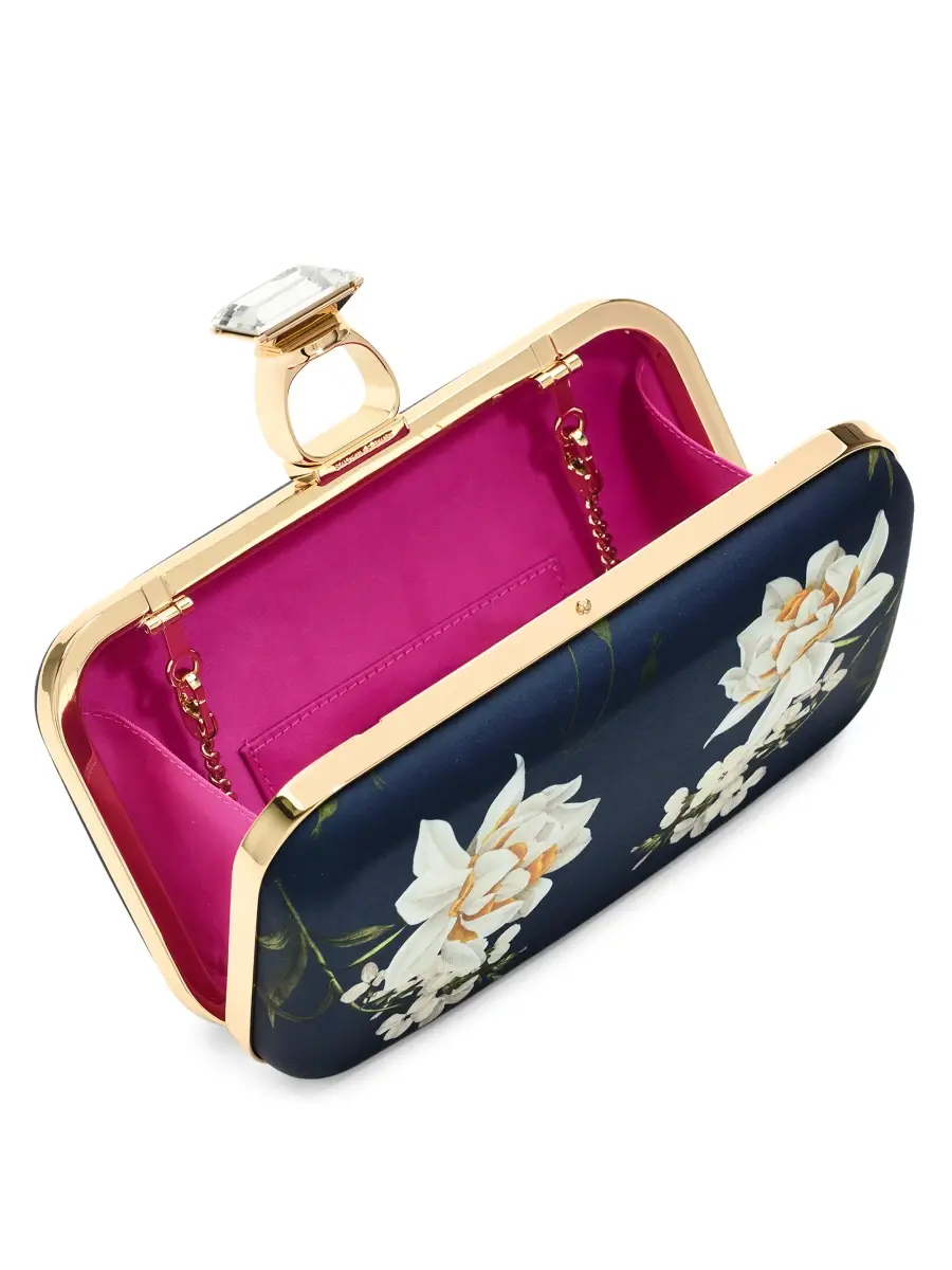 SACHIN & BABI Women's On The Rocks Printed Satin Clutch | Thumbnail 2 SACHIN & BABI Women's On The Rocks Printed Satin Clutch | Thumbnail 2