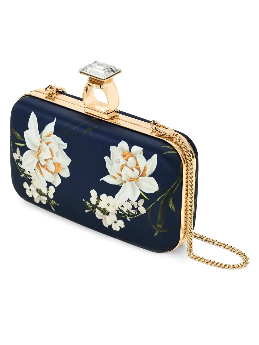 SACHIN & BABI Women's On The Rocks Printed Satin Clutch | Thumbnail 3 SACHIN & BABI Women's On The Rocks Printed Satin Clutch | Thumbnail 3