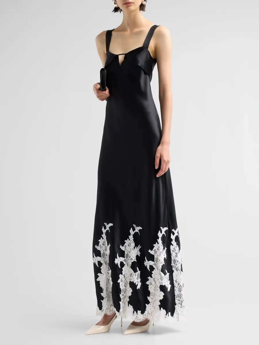 Simkhai Women's Lea Lace Insert Maxi Dress | Thumbnail 4