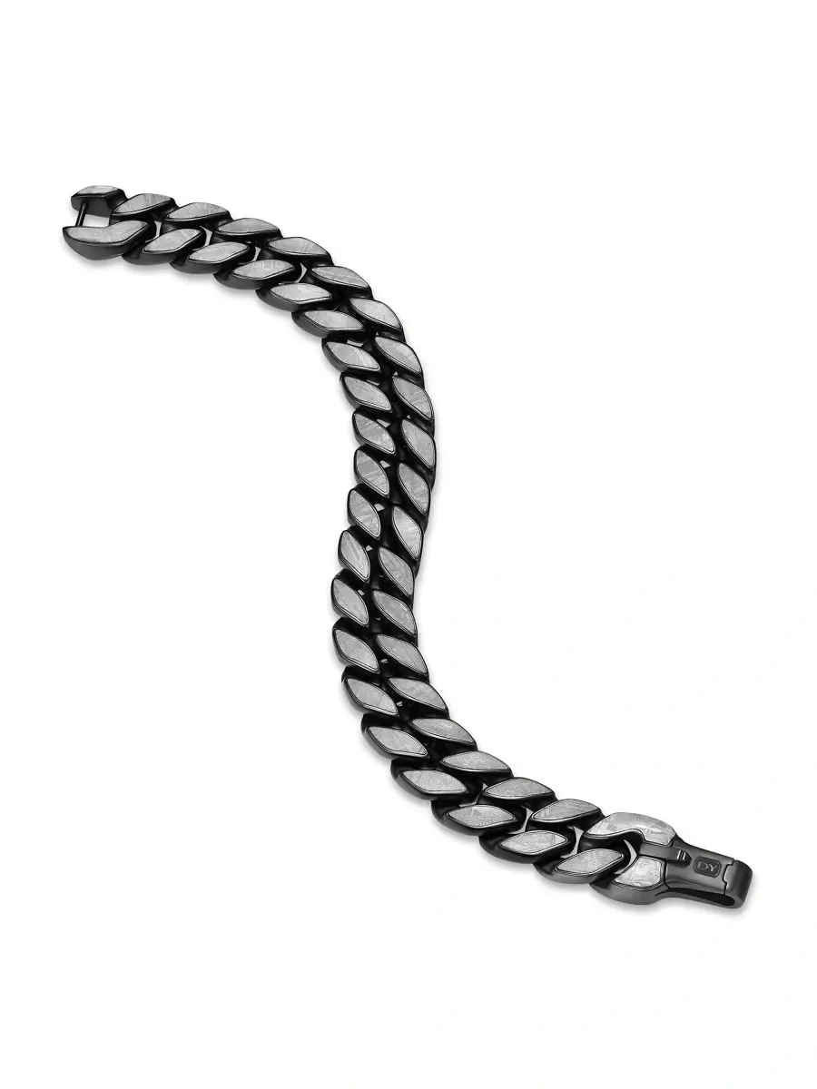 David Yurman Men's Curb Chain Bracelet in Black Titanium - Meteorite | Thumbnail 3 David Yurman Men's Curb Chain Bracelet in Black Titanium - Meteorite | Thumbnail 3