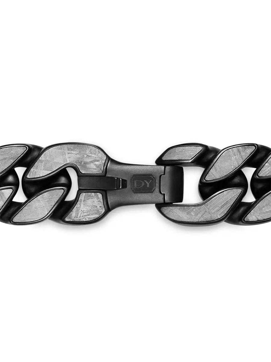 David Yurman Men's Curb Chain Bracelet in Black Titanium - Meteorite | Thumbnail 4 David Yurman Men's Curb Chain Bracelet in Black Titanium - Meteorite | Thumbnail 4