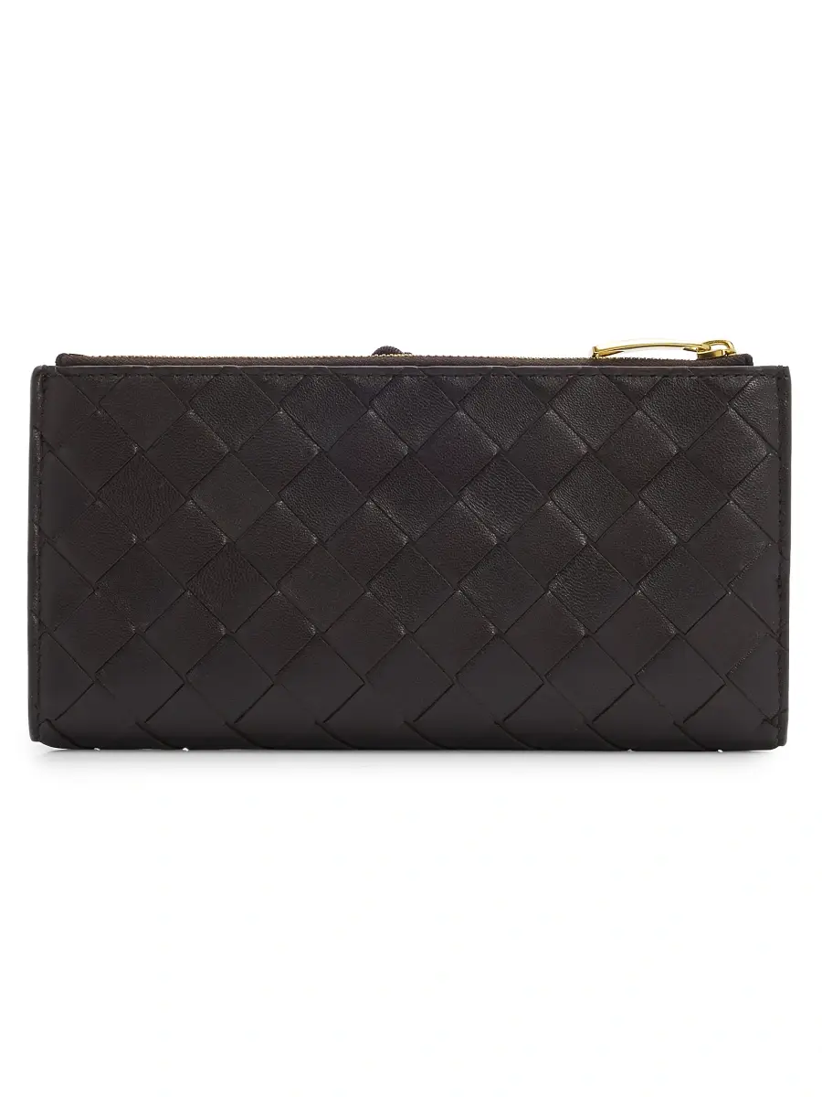 Bottega Veneta Women's Intrecciato Leather Wallet | Thumbnail 3