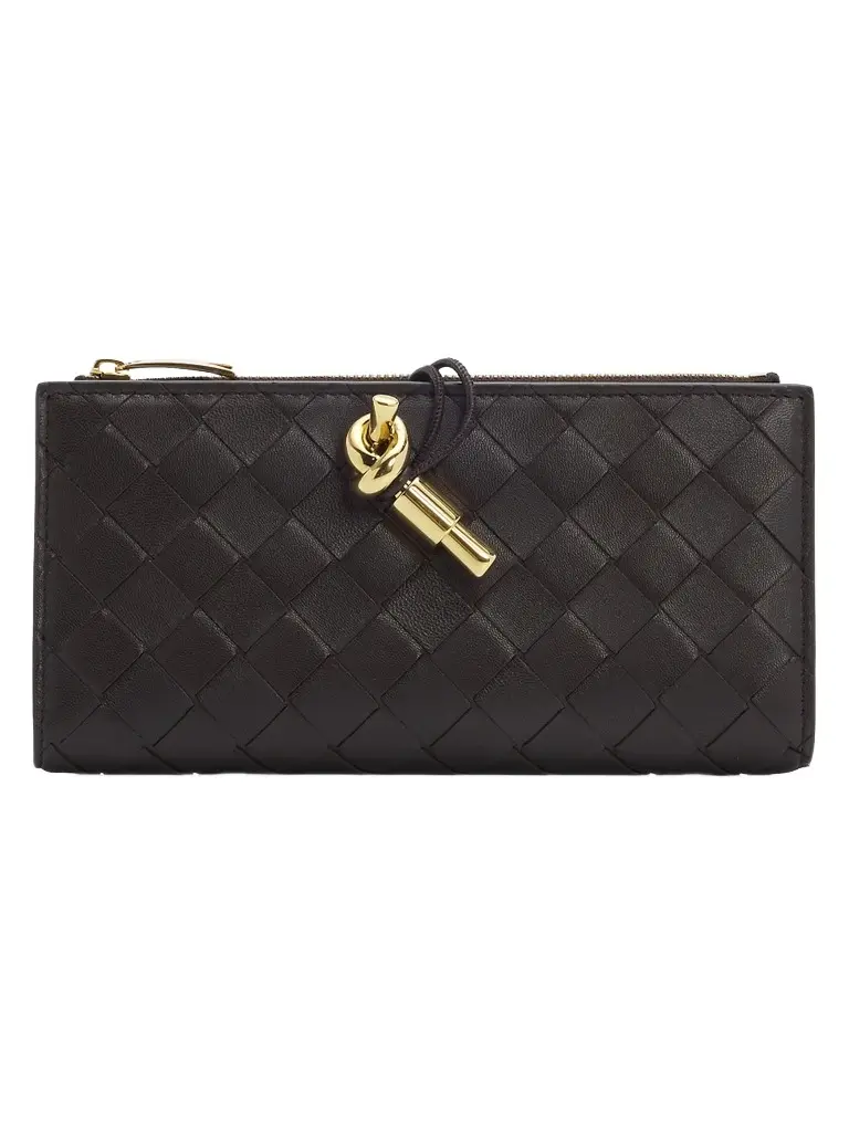 Women's Intrecciato Leather Wallet Women's Intrecciato Leather Wallet
