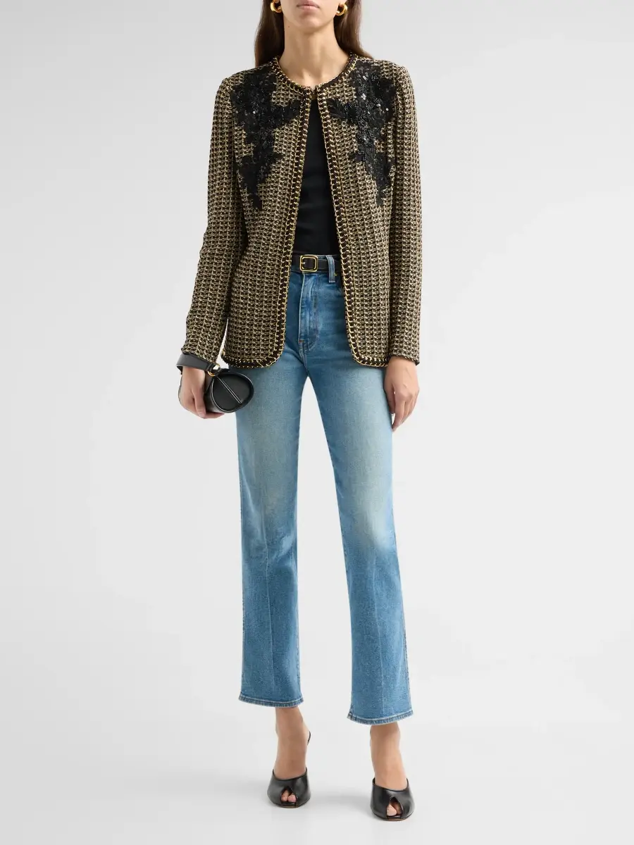 Misook Women's Embellished Tweed Jacket | Thumbnail 2 Misook Women's Embellished Tweed Jacket | Thumbnail 2