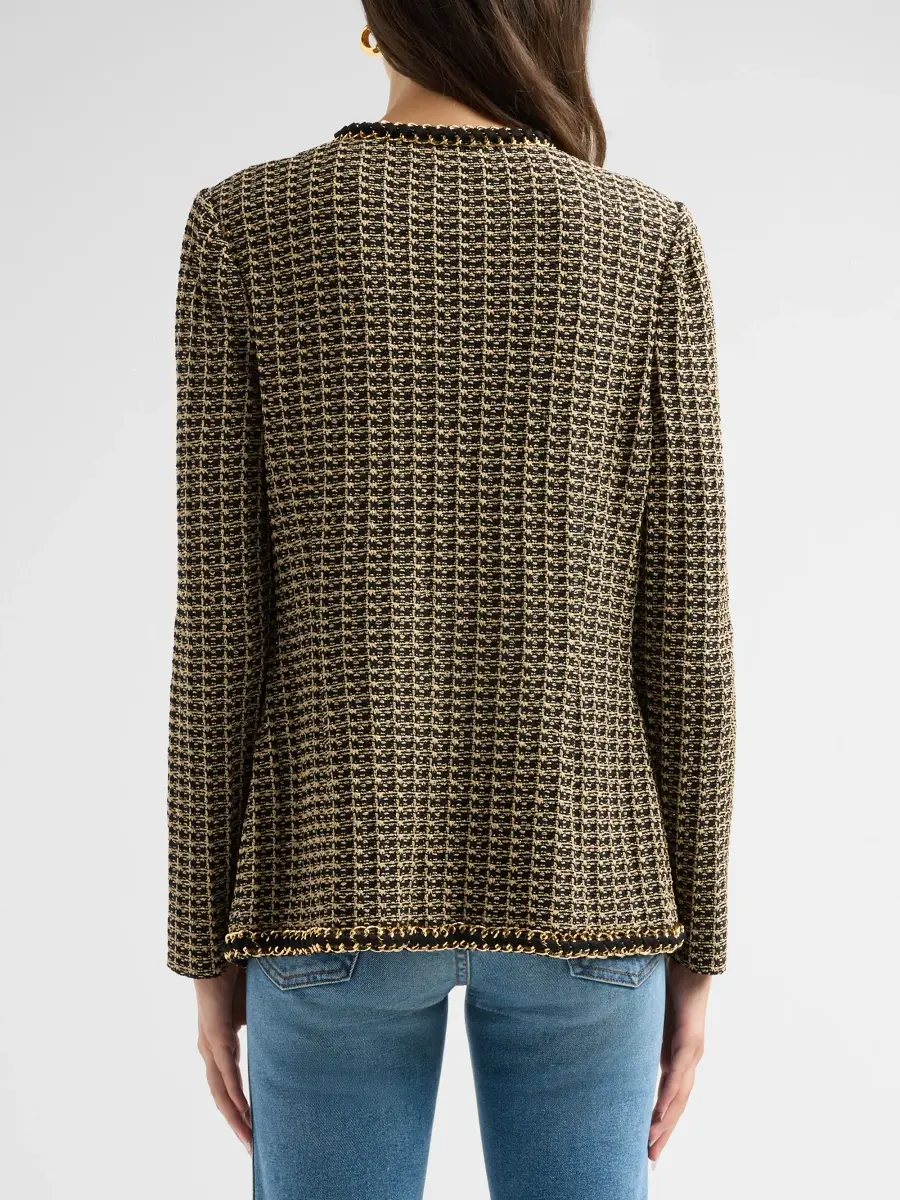 Misook Women's Embellished Tweed Jacket | Thumbnail 3 Misook Women's Embellished Tweed Jacket | Thumbnail 3