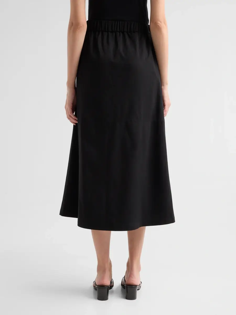Ming Wang Women's Faux-Suede A-Line Midi Skirt | Thumbnail 3 Ming Wang Women's Faux-Suede A-Line Midi Skirt | Thumbnail 3