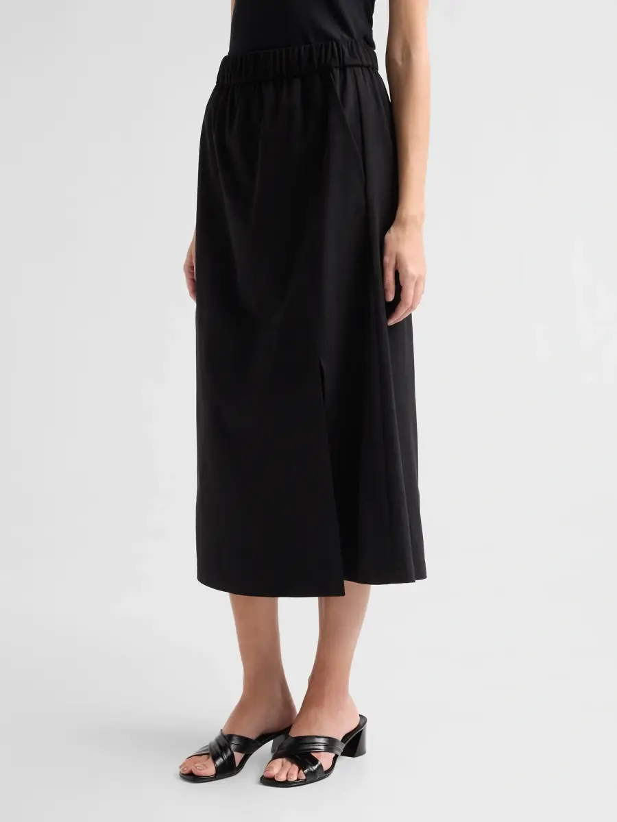 Ming Wang Women's Faux-Suede A-Line Midi Skirt | Thumbnail 4 Ming Wang Women's Faux-Suede A-Line Midi Skirt | Thumbnail 4