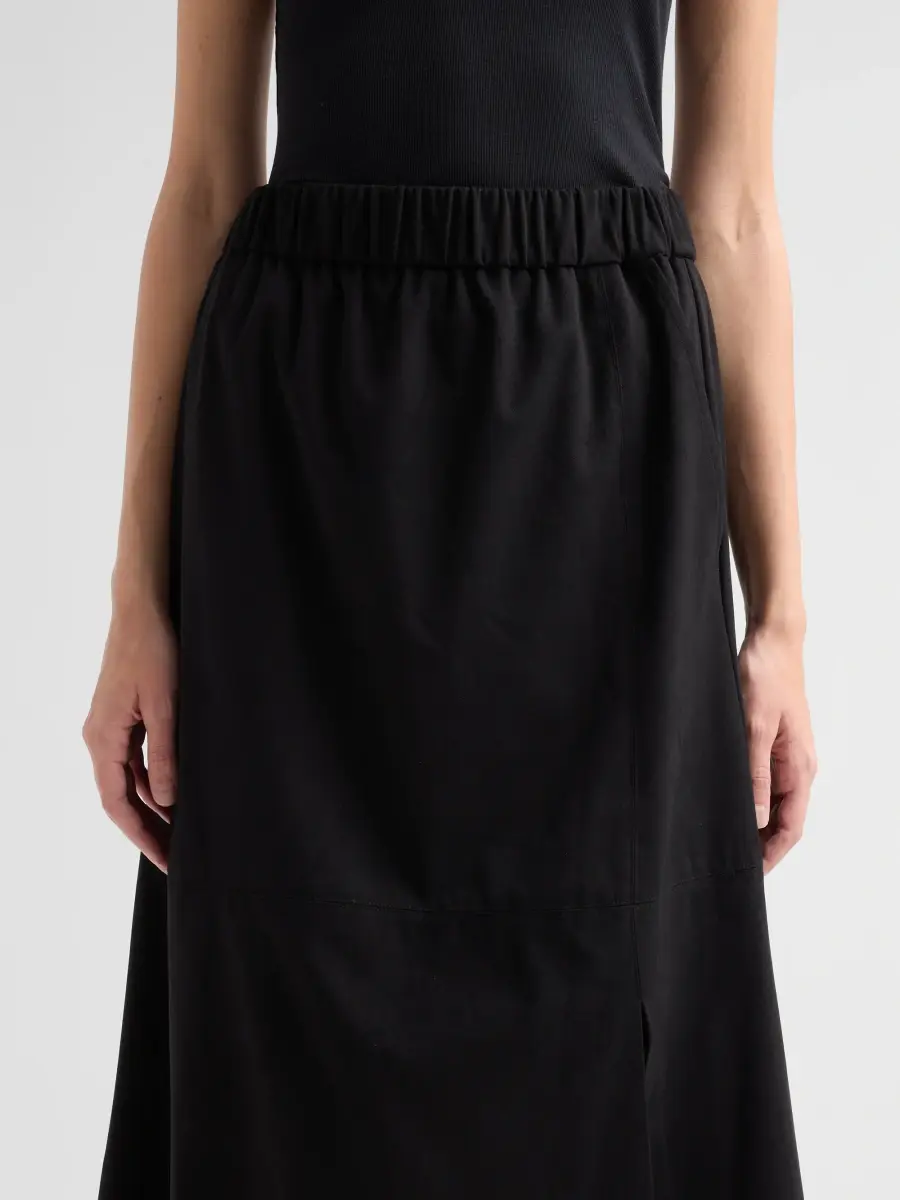 Ming Wang Women's Faux-Suede A-Line Midi Skirt | Thumbnail 5 Ming Wang Women's Faux-Suede A-Line Midi Skirt | Thumbnail 5