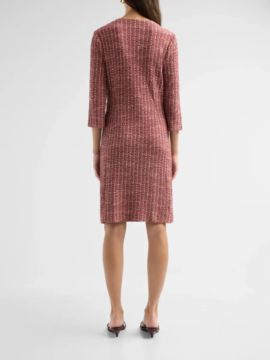 Misook Women's Tweed Jacquard Mini Wrap Dress | Thumbnail 3