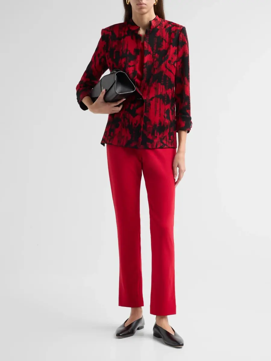 Ming Wang Women's Petite Abstract Jacquard Jacket | Thumbnail 2