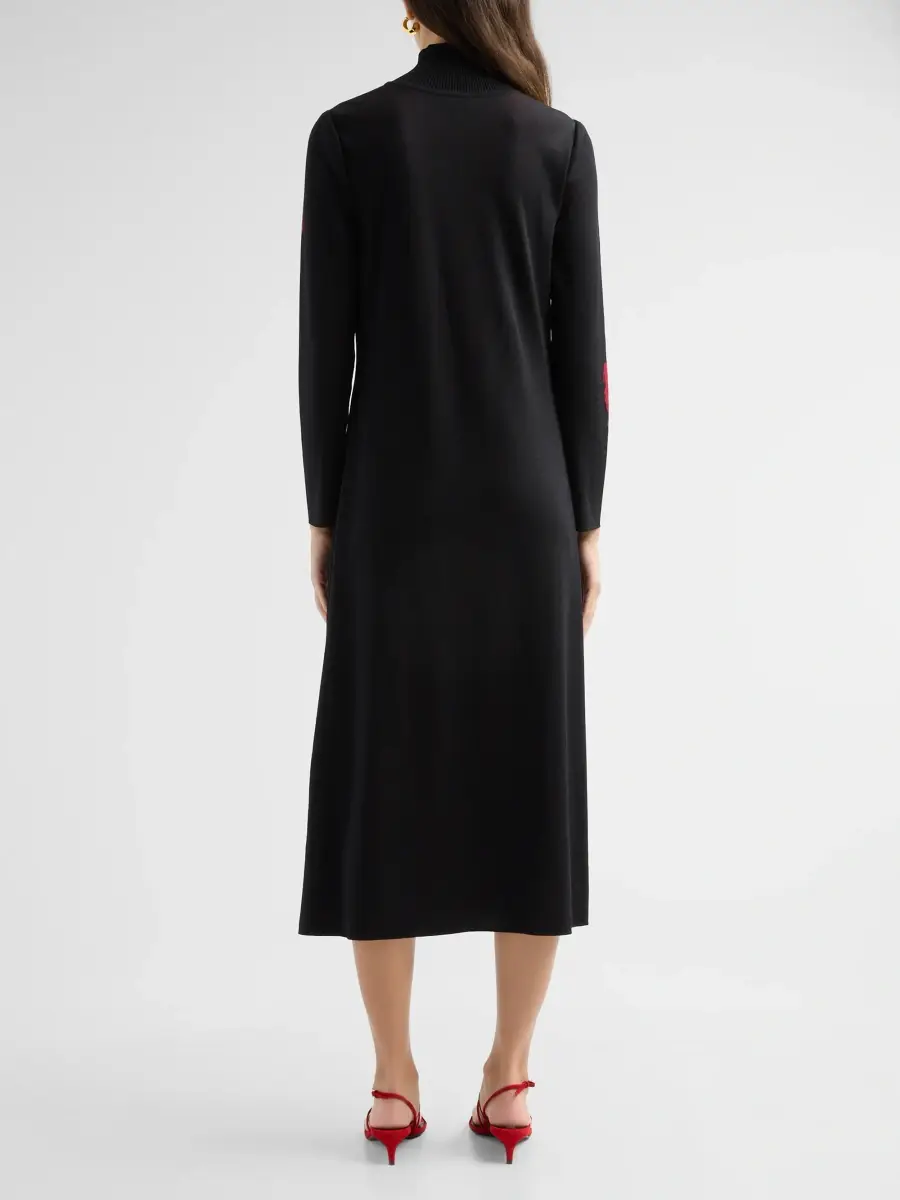 Misook Women's Floral-Jacquard Knit Midi Dress | Thumbnail 3