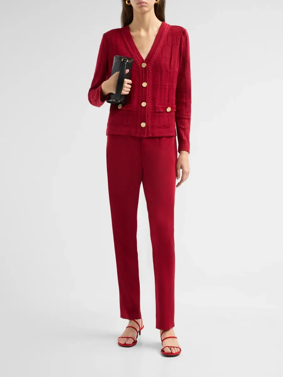 Misook Women's Textured-Knit Cardigan | Thumbnail 2 Misook Women's Textured-Knit Cardigan | Thumbnail 2
