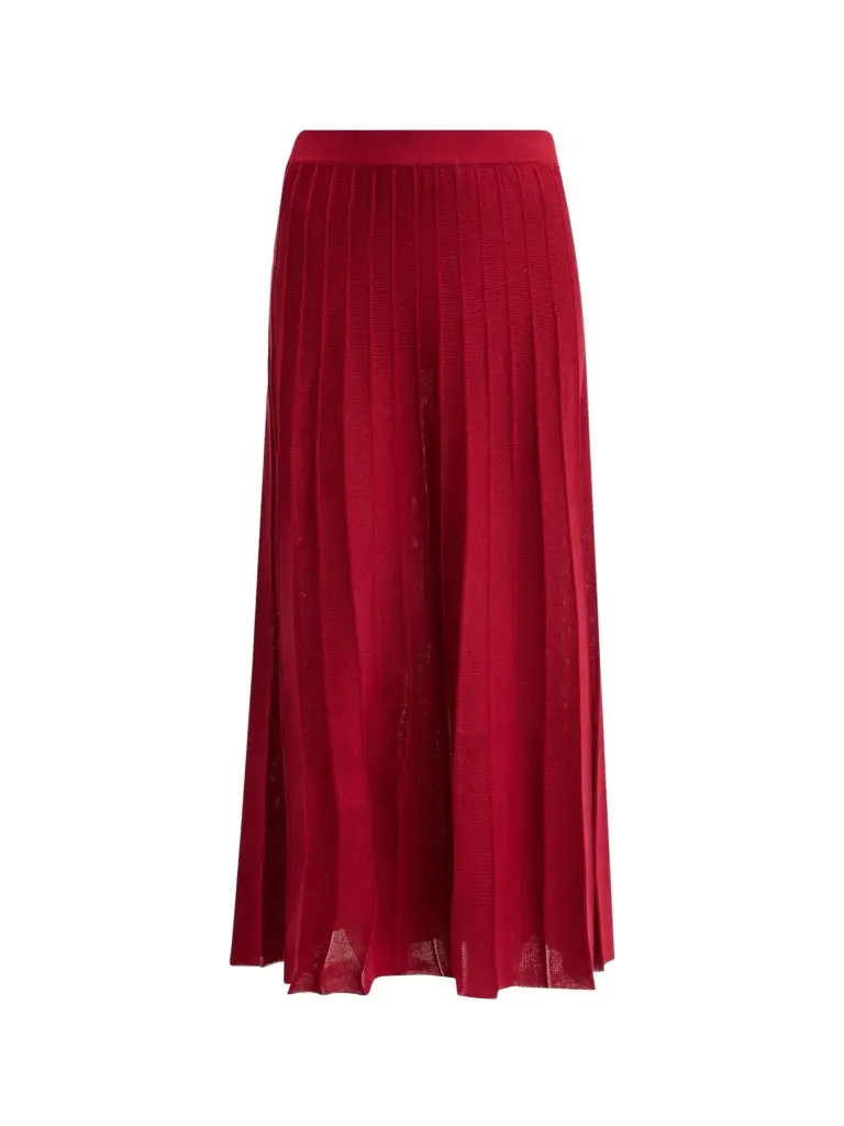 Misook Women's Pleated A-Line Maxi Skirt