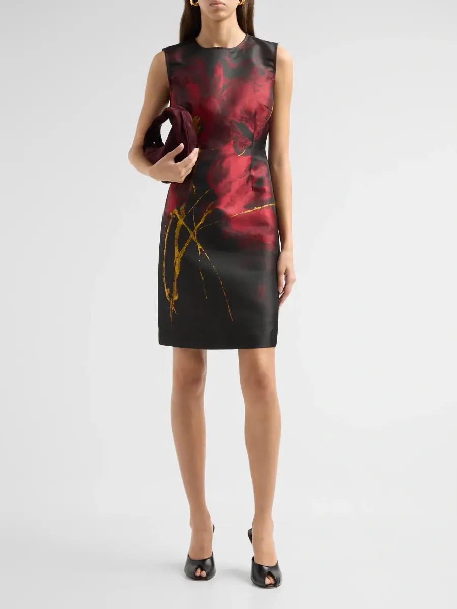 Misook Women's Abstract-Print Dress | Thumbnail 2