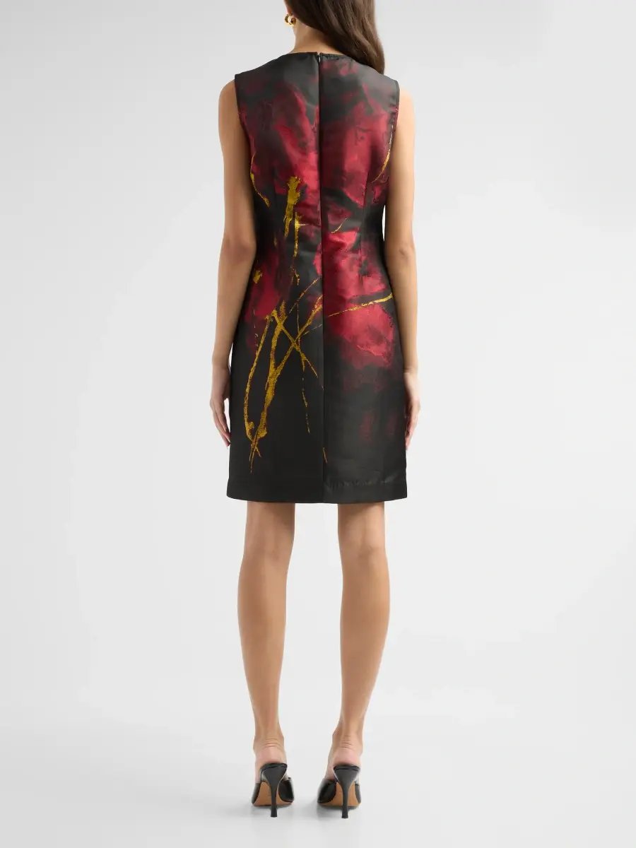 Misook Women's Abstract-Print Dress | Thumbnail 3