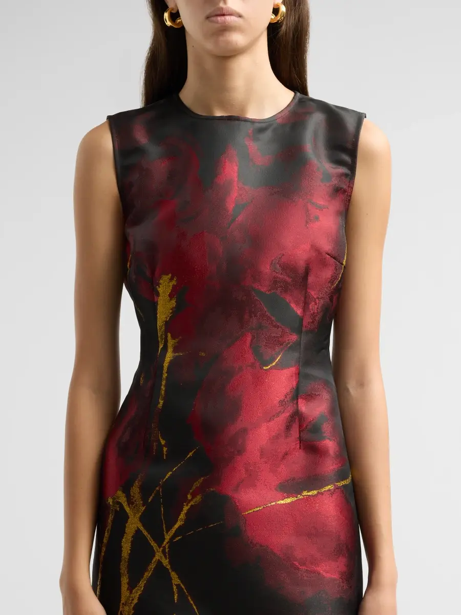 Misook Women's Abstract-Print Dress | Thumbnail 5