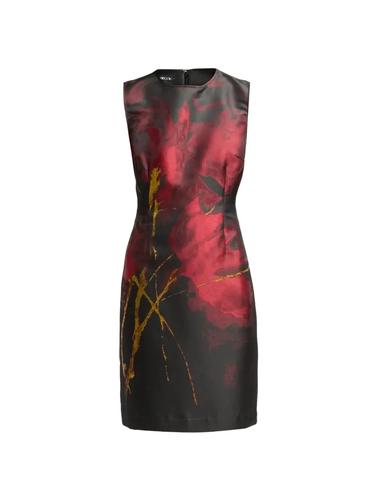 Misook Women's Abstract-Print Dress